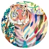 Djeco 7647 Művész puzzle - Szivárvány tigrisek 1000 db