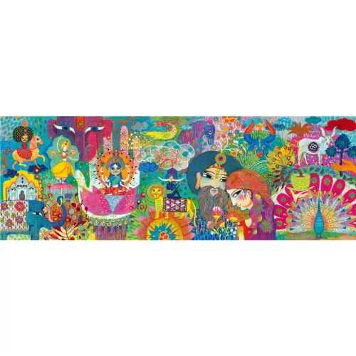 Djeco 7649 Művész puzzle - Varázslatos India, 1000 db-os - Magic India