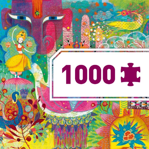 Djeco 7649 Művész puzzle - Varázslatos India, 1000 db-os - Magic India