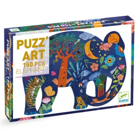 Djeco 7652 Művész puzzle - Elefánt - 150 db