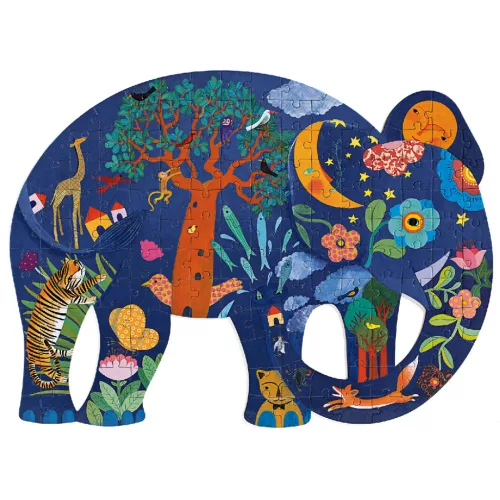 Djeco 7652 Művész puzzle - Elefánt - 150 db