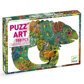 Djeco 7655 Művész puzzle - Kaméleon - Chameleon