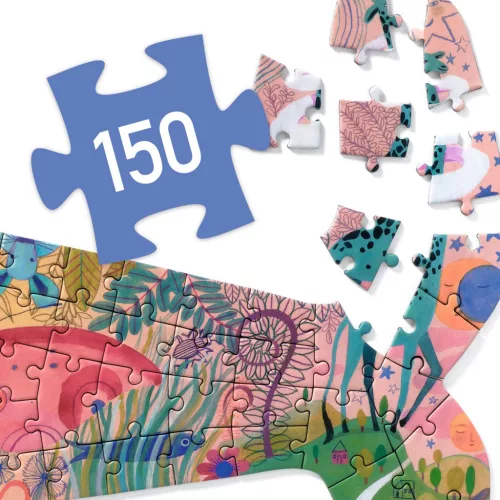 Djeco 7658 Művész puzzle - Bálna - Whale