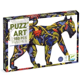 Djeco 7659 Művész puzzle - Fekete párcuc - Panther