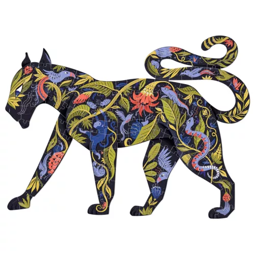 Djeco 7659 Művész puzzle - Fekete párcuc - Panther