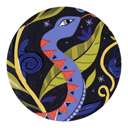 Djeco 7659 Művész puzzle - Fekete párcuc - Panther