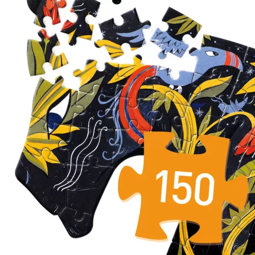 Djeco 7659 Művész puzzle - Fekete párcuc - Panther