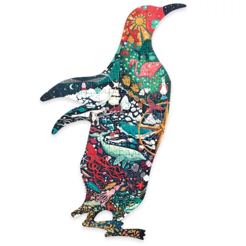 Művészeti puzzle - Pingvin, 150 db-os - Penguin