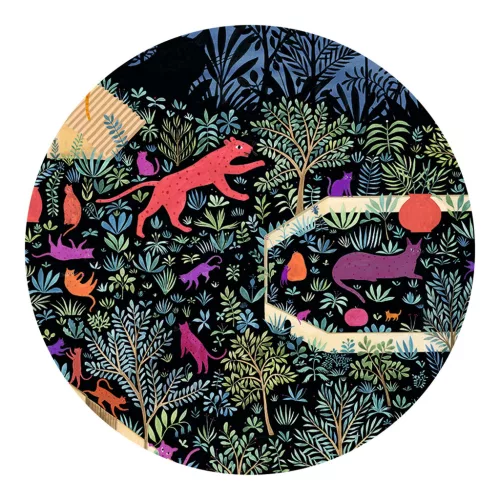 Djeco Művész puzzle - A macskák birodalma, 500 db-os - The kingdom of cats (DJ07686)