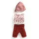 Djeco 7771 Játékbaba kiegészítő, babaruha - Bordó - Outfit Burgundy
