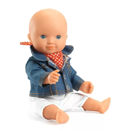 Djeco 7773 Játékbaba kiegészítő, babaruha - Kék dzseki - Outfit Blue jacket