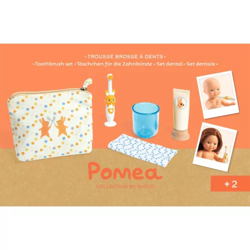Djeco 7779 Játékbaba kiegészítő, tisztálkodás - Fogmosás - Toothbrush set