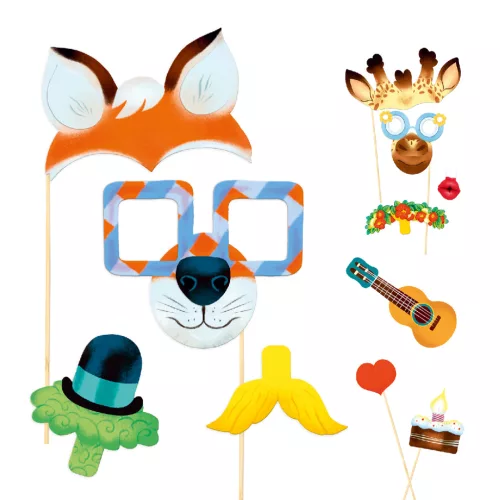 Djeco Készítsd magad! - Állatmaszkos buli - Animal party (DJ07915)