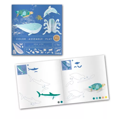 Djeco Készítsd magad! - Élet a tengerben 3D-ben - Sea life (DJ08002)