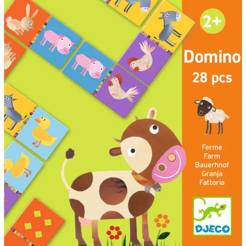 Domino játék - Tanya, 28 db-os - Farm