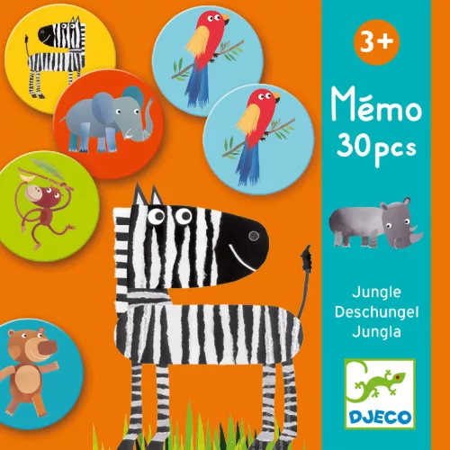 Memóriajáték - Dzsungelben, 30 db-os - Jungle