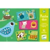 Djeco Párosító puzzle - Ki hol lakik, 20 db-os - Habitat (DJ08164)