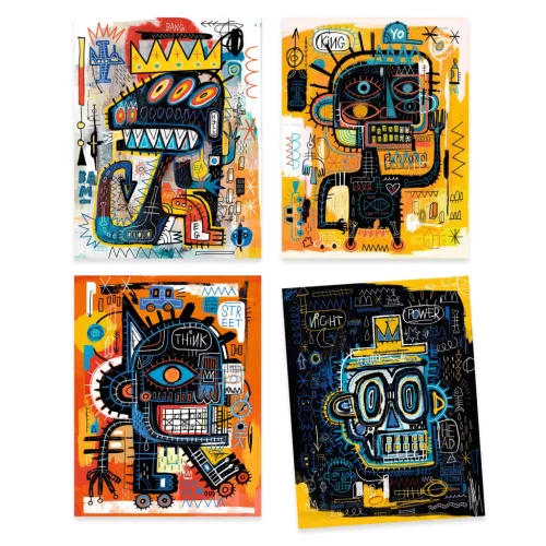 Djeco Művészeti műhely - Brooklyn - Inspired by Jean-Michel BASQUIAT (DJ08388)