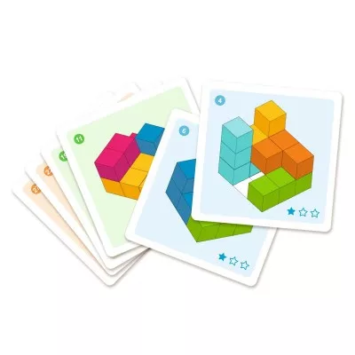 Djeco DJ08477 Logikai játék - Kockakirakó - Cubissimo