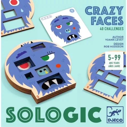 Djeco DJ08591 Logikai játék - Szörnyűlködés - Crazy faces