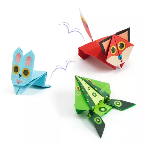 Djeco Origami - Ugró állatok - Jumping animals (DJ08702)