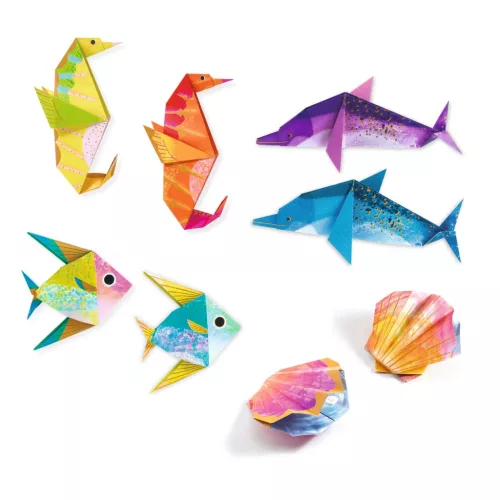 Djeco Origami - Tengeri élőlények - Sea creatures (DJ08755)