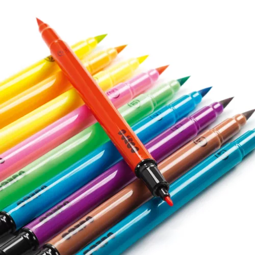Ecsetfilc készlet - 10 ragyogó szín - Pop colors