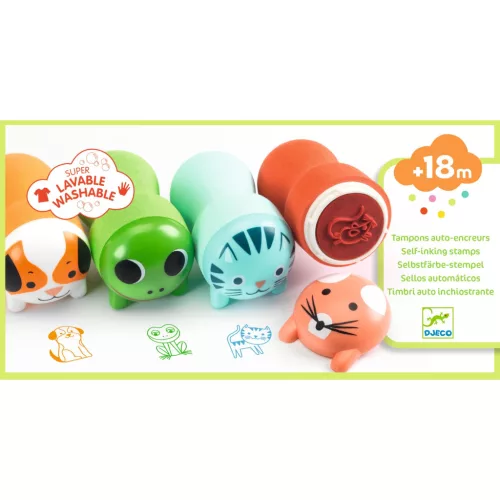 Djeco Bélyegzők kicsiknek - Kerti állatok - Stamps fort littles ones - Garden animals (DJ09009)