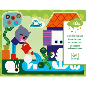   Vízzel színező készlet - Bújócska a kertben - Hidden in the garden