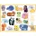 Matricák - Összetartozás - Coloured stickers mums and babies