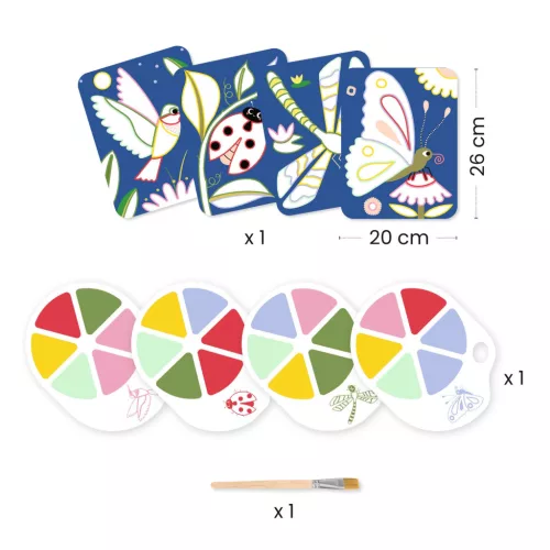 Palettafestés - Röpködők - Palette painting - Creepy crawlies