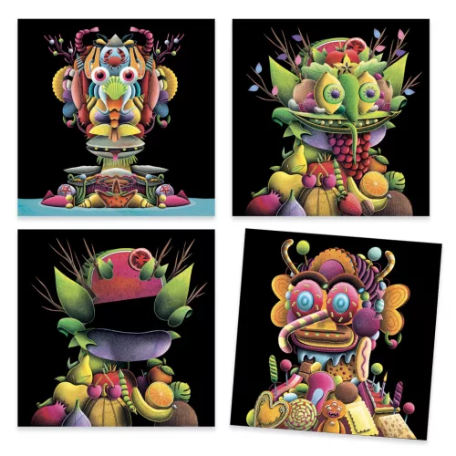 Djeco Művészeti műhely - Tavaszi zöldségek - Inspired by Giuseppe Arcimboldo - Spring Vegetables (DJ09370)