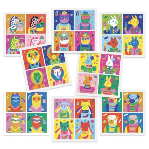 Djeco Művészeti műhely - Toppon - Inspired by Andy Warhol - Totally Pop (DJ09371)