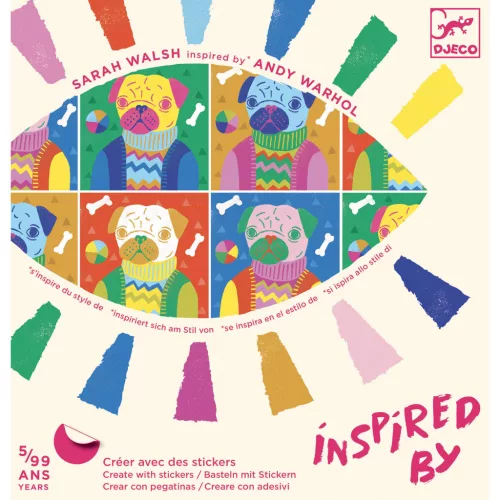 Djeco Művészeti műhely - Toppon - Inspired by Andy Warhol - Totally Pop (DJ09371)