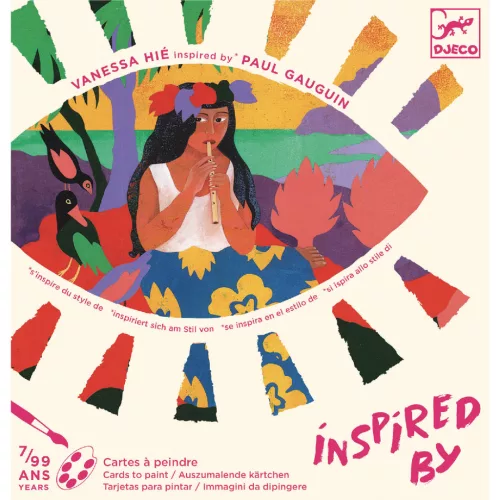 Djeco Inspirációk: Polinézia kreatív készlet – Festő szett Paul Gauguin stílusában (DJ09372)