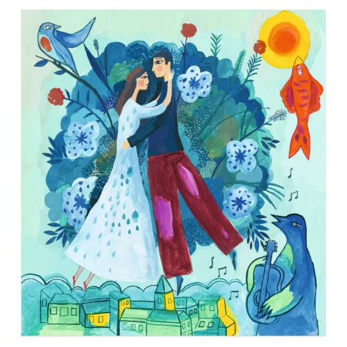 Djeco Művészeti műhely Álomban kreatív készlet Gwasz festő szett Marc Chagall stílusában (DJ09380)