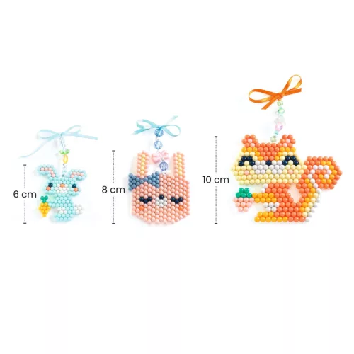 Artistic Aqua - Vizes gyöngykirakó készlet, Bundás barátok - Furry friends