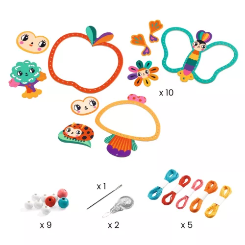 Djeco Artistic String art - Varrás és díszítés - Kertemben - Garden (DJ09436)