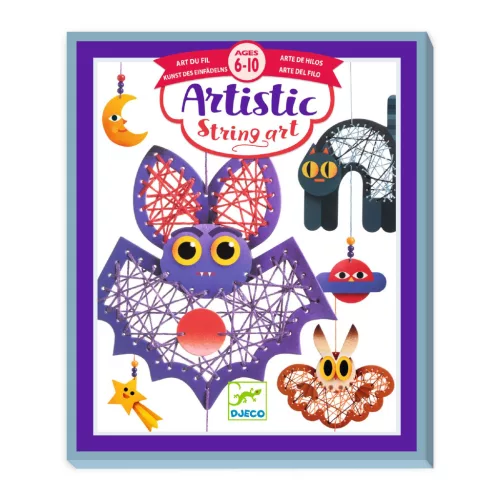 Djeco Artistic String art - Varrás és díszítés - Éjszakában - Night-time (DJ09437)