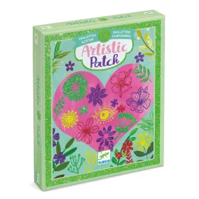   Djeco Artistic Patch - Csillámminta készítés - Virág szirmok - Collages - Petals (DJ09465)