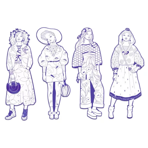 Színezés - Zaho Divat - Zaho and friends
