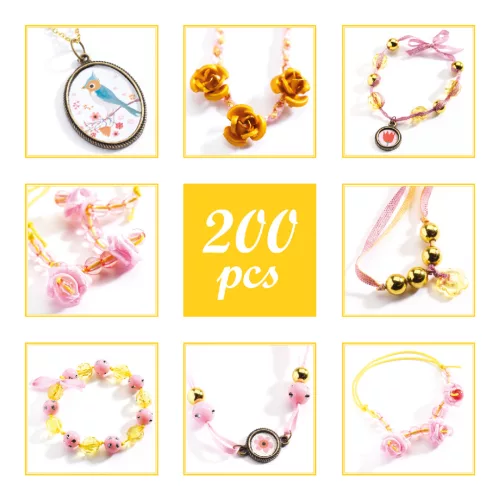 Ékszerkészító készlet - Gyöngyök és virágok - Pearls and flowers