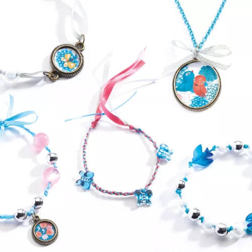 Ékszerkészító készlet - Gyöngyök és madarak - Pearls and birds