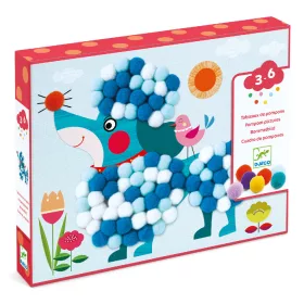   Pompom-kép készítés - Simogatni való kutyák - Dogs to stroke