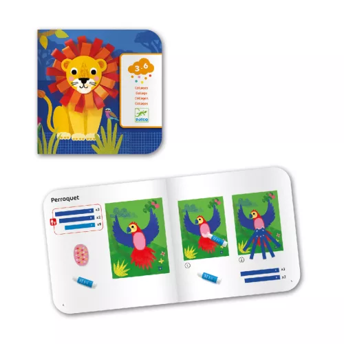 Kollázs műhely - Ragasztgatós képkészítés - With small loops