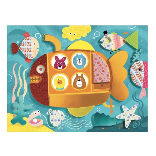 Kollázs műhely - Mozaikkép készítés kezdetei - Foam fun