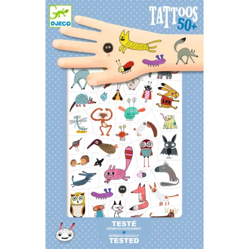 Djeco Tetováló matricák - Cukik és viccesek - Little critters (DJ09911)