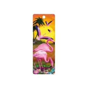 3D Könyvjelző - Flamingó