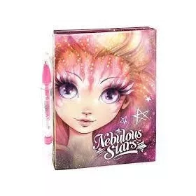   Nebulous Stars Mini jegyzetfüzet matricákkal tollal Petulia