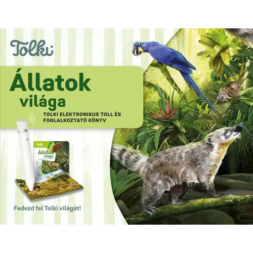 Tolki Interaktív foglalkoztató könyv tollal készletben - Állatok Világa